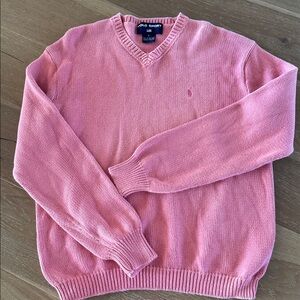 Polo by Ralph Lauren Pink V-Neck Sweater